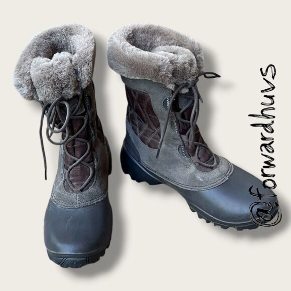 Columbia Winter Boots with Faux Fur Size 9.5 - Picture 1 of 12